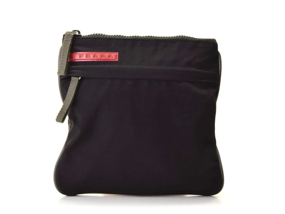 Prada Bag Shoulder signature logo Sport red